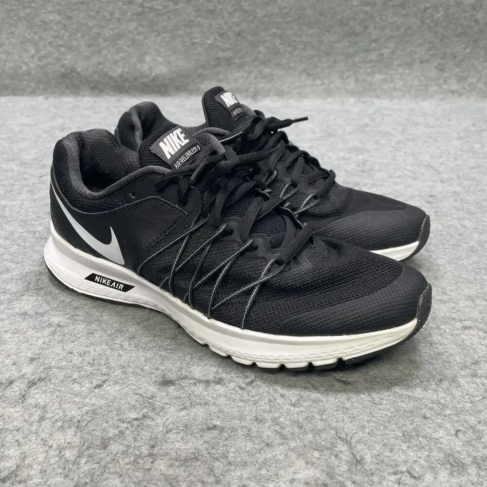 Nike Air Relentless 6 Womens 8 Running Shoes Black/White Athletic Sneakers
